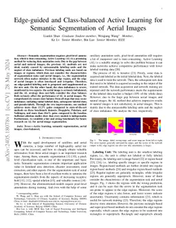 Edge-guided and Class-balanced Active Learning for Semantic Segmentation
  of Aerial Images