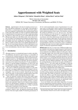 Apportionment with Weighted Seats