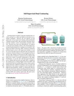 Self-Supervised Dual Contouring