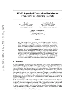 SEMF: Supervised Expectation-Maximization Framework for Predicting Intervals