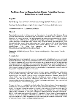 An Open-Source Reproducible Chess Robot for Human-Robot Interaction Research