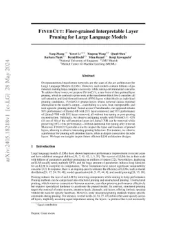 FinerCut: Finer-grained Interpretable Layer Pruning for Large Language
  Models