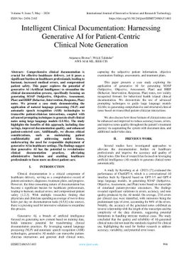 Intelligent Clinical Documentation: Harnessing Generative AI for
  Patient-Centric Clinical Note Generation