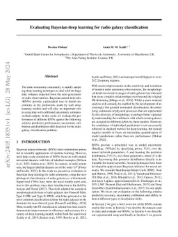 Evaluating Bayesian deep learning for radio galaxy classification