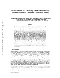 Instruct-MusicGen: Unlocking Text-to-Music Editing for Music Language Models via Instruction Tuning