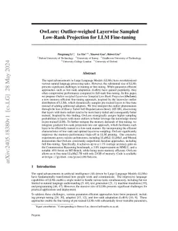 Outlier-weighed Layerwise Sampling for LLM Fine-tuning