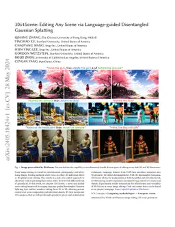 3DitScene: Editing Any Scene via Language-guided Disentangled Gaussian
  Splatting