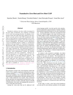 Transductive Zero-Shot and Few-Shot CLIP