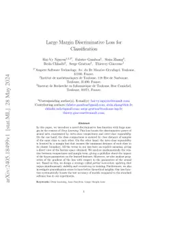 Training More Robust Classification Model via Discriminative Loss and Gaussian Noise Injection