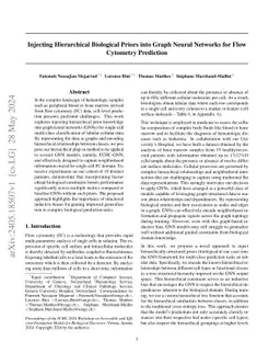 Injecting Hierarchical Biological Priors into Graph Neural Networks for
  Flow Cytometry Prediction