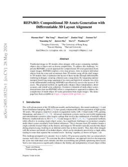 REPARO: Compositional 3D Assets Generation with Differentiable 3D Layout Alignment