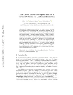 Task-Driven Uncertainty Quantification in Inverse Problems via Conformal
  Prediction