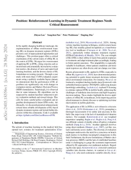 Reinforcement Learning in Dynamic Treatment Regimes Needs Critical
  Reexamination