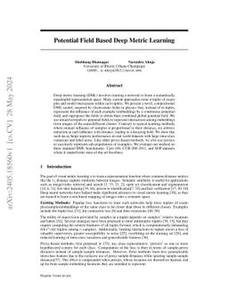 Potential Field Based Deep Metric Learning