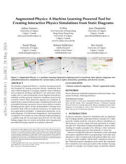 Augmented Physics: A Machine Learning-Powered Tool for Creating
  Interactive Physics Simulations from Static Diagrams