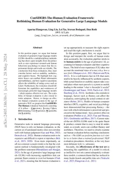 ConSiDERS-The-Human Evaluation Framework: Rethinking Human Evaluation
  for Generative Large Language Models