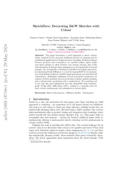 SketchDeco: Training-Free Latent Composition for Precise Sketch Colourisation