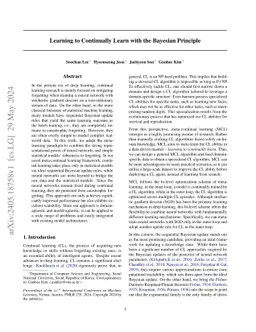 Learning to Continually Learn with the Bayesian Principle