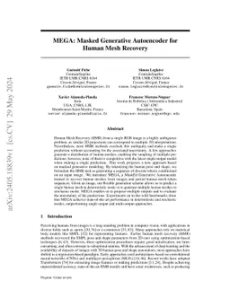 MEGA: Masked Generative Autoencoder for Human Mesh Recovery