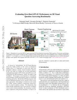 Evaluating Zero-Shot GPT-4V Performance on 3D Visual Question Answering
  Benchmarks