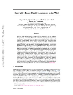 Enhancing Descriptive Image Quality Assessment with A Large-scale Multi-modal Dataset