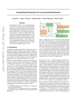 Counterfactual Metarules for Local and Global Recourse