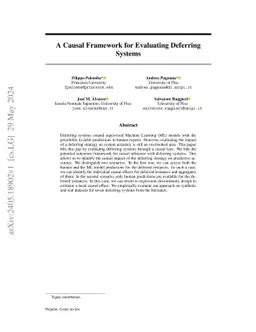 A Causal Framework for Evaluating Deferring Systems