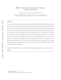 HLOB -- Information Persistence and Structure in Limit Order Books