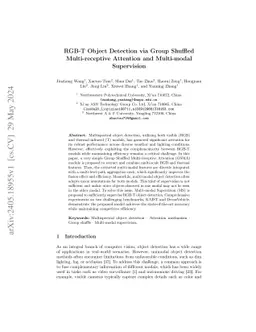 RGB-T Object Detection via Group Shuffled Multi-receptive Attention and
  Multi-modal Supervision
