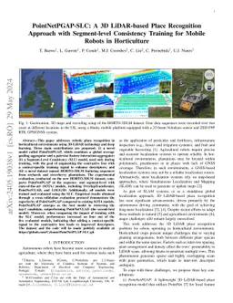 PointNetPGAP-SLC: A 3D LiDAR-based Place Recognition Approach with
  Segment-level Consistency Training for Mobile Robots in Horticulture