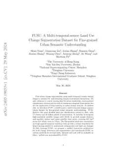 FUSU: A Multi-temporal-source Land Use Change Segmentation Dataset for
  Fine-grained Urban Semantic Understanding