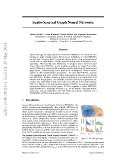 Spatio-Spectral Graph Neural Networks