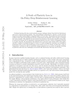 A Study of Plasticity Loss in On-Policy Deep Reinforcement Learning