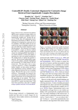 ContextBLIP: Doubly Contextual Alignment for Contrastive Image Retrieval
  from Linguistically Complex Descriptions