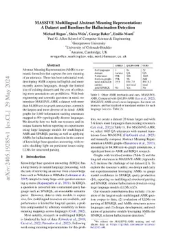 MASSIVE Multilingual Abstract Meaning Representation: A Dataset and
  Baselines for Hallucination Detection
