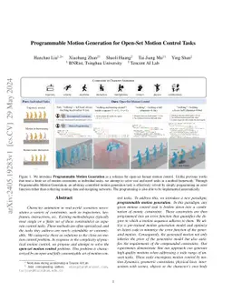Programmable Motion Generation for Open-Set Motion Control Tasks