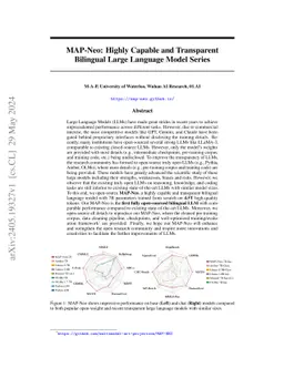 MAP-Neo: Highly Capable and Transparent Bilingual Large Language Model
  Series