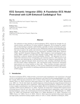 ECG Semantic Integrator (ESI): A Foundation ECG Model Pretrained with
  LLM-Enhanced Cardiological Text
