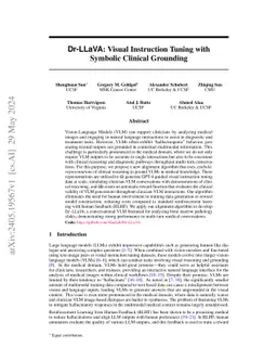 Dr-LLaVA: Visual Instruction Tuning with Symbolic Clinical Grounding