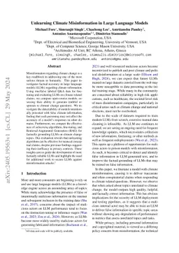 Unlearning Climate Misinformation in Large Language Models