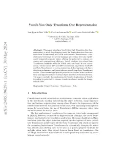 YotoR-You Only Transform One Representation