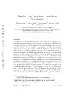 Towards a Better Evaluation of Out-of-Domain Generalization