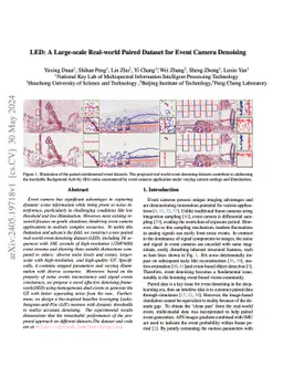 LED: A Large-scale Real-world Paired Dataset for Event Camera Denoising