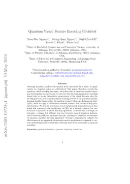 Quantum Visual Feature Encoding Revisited