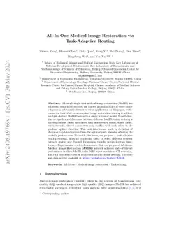 All-In-One Medical Image Restoration via Task-Adaptive Routing