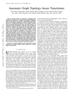 Automatic Graph Topology-Aware Transformer