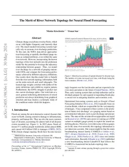 The Merit of River Network Topology for Neural Flood Forecasting