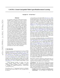 LAGMA: LAtent Goal-guided Multi-Agent Reinforcement Learning