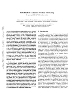 SoK: Prudent Evaluation Practices for Fuzzing