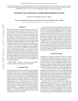 Towards Task-Compatible Compressible Representations